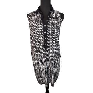 Two By Vince Camuto size small elephant graphic print pocketed Y2K shirt dress